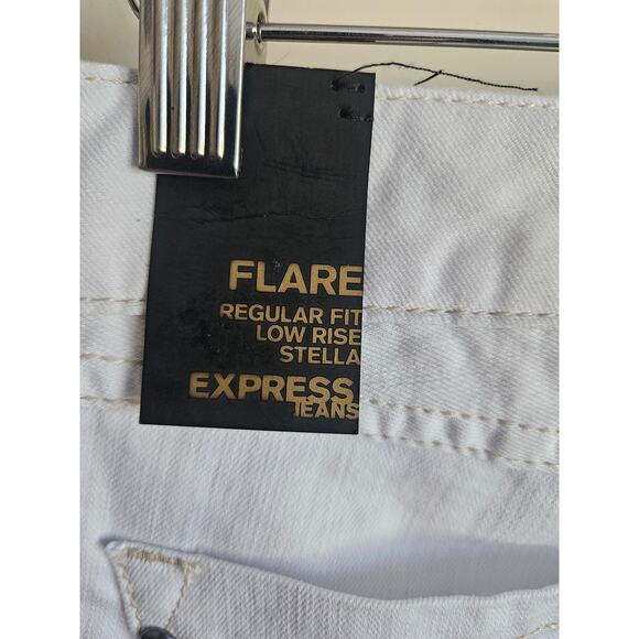 Express Stella Flare Jeans – White – NWT – Size 4 - Picture 7 of 9